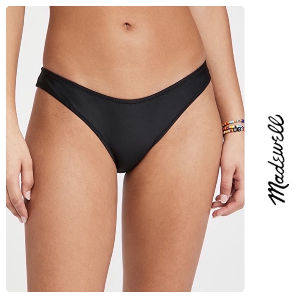 ☀️NWT MADEWELL Black Bikini Bottom Sz. Medium